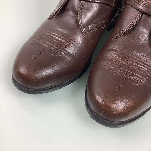 Ariat Blair Monk strap equestrian riding ankle brown leather boots size 9B EUC - Picture 10 of 13